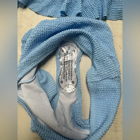 BOGO Girl's 2 Piece Bathing Suit Ruffle Trim Summer Bikini Swimsuit size 12Y - Picture 6 of 11